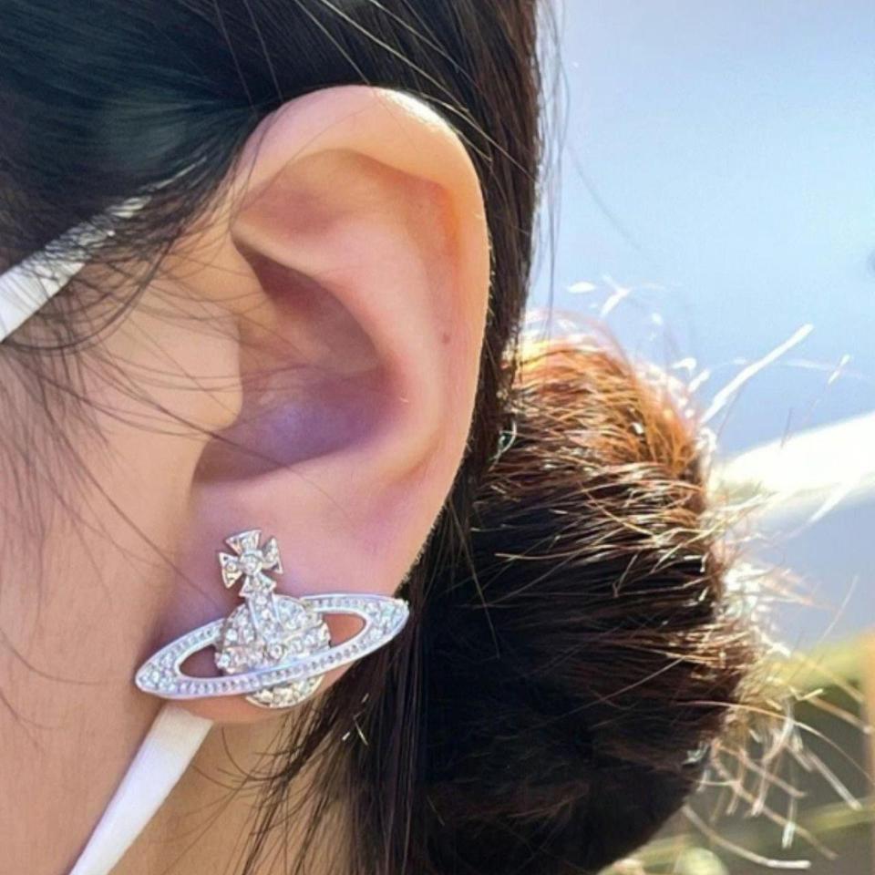 Vivian Silver Diamond Earings Dm D206 3
