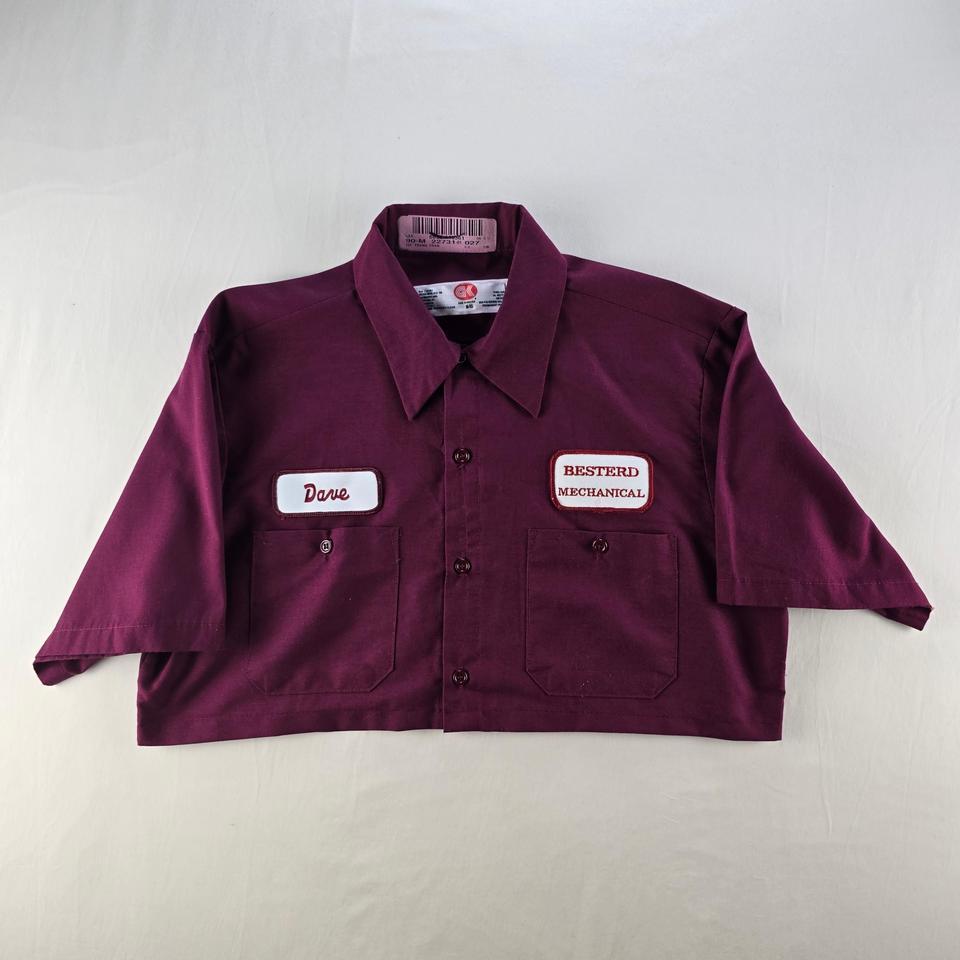 Its An Upcycled Cropped Burgundy E67e