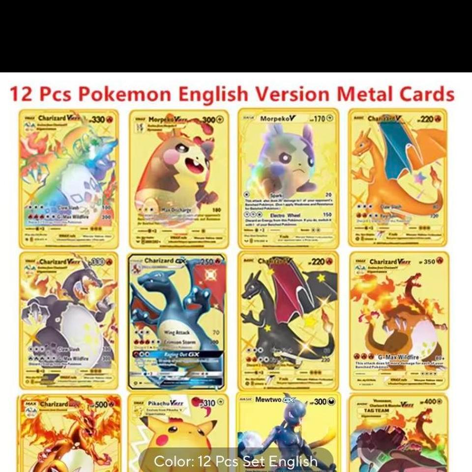12 Pcs Set Pokemon Metal 5