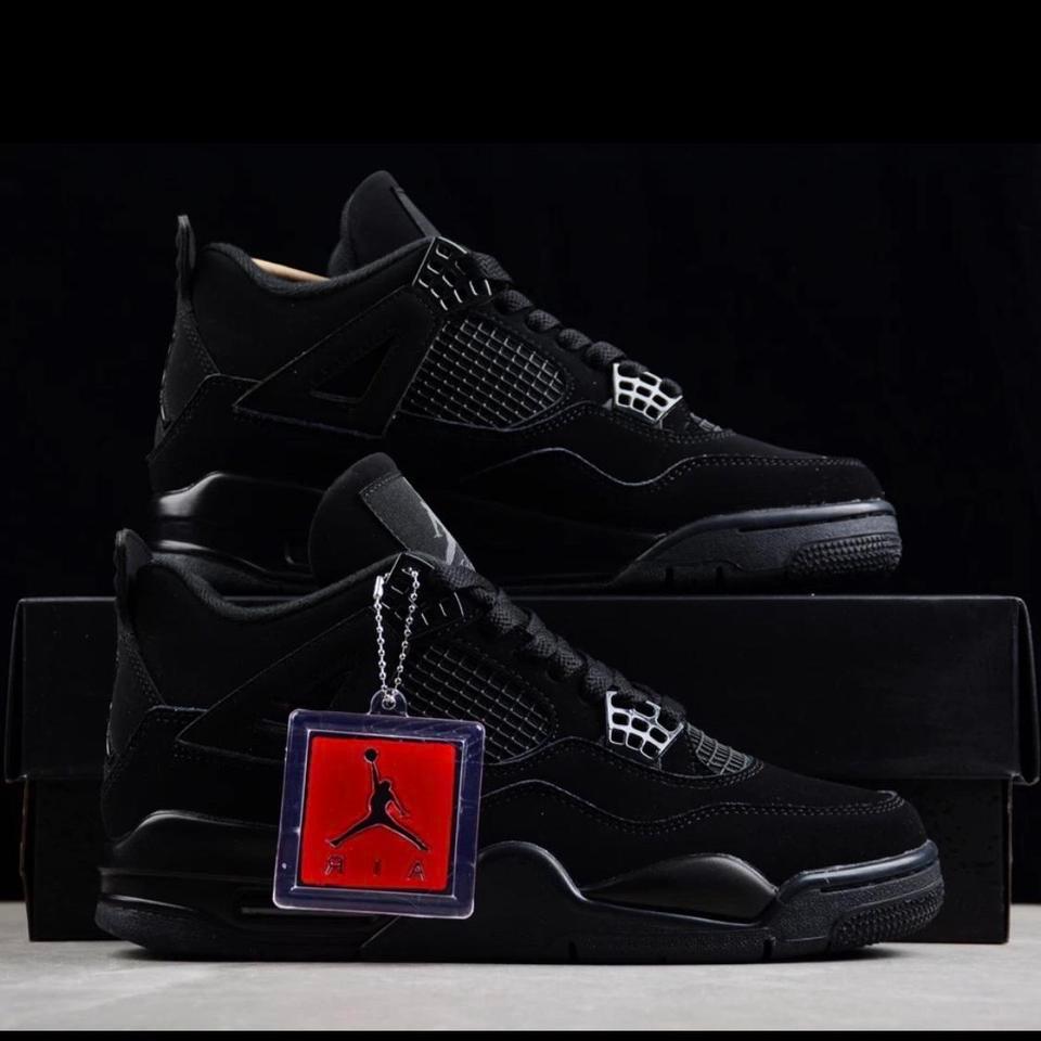Black Jordan 4 Trainers Jordan4