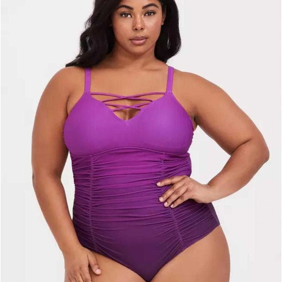 Torrid Purple One Piece Swimsuit 3ad4