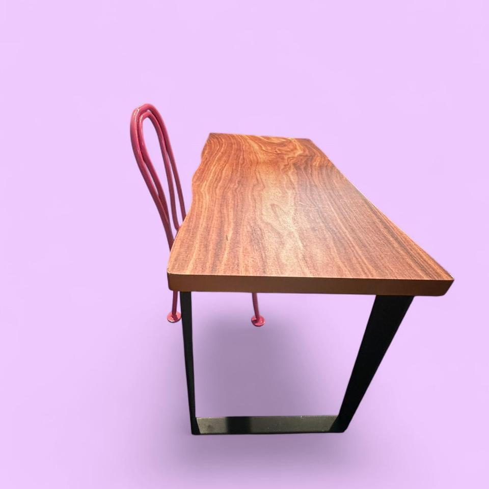 Red Metal Chair With Colorful 773b 2