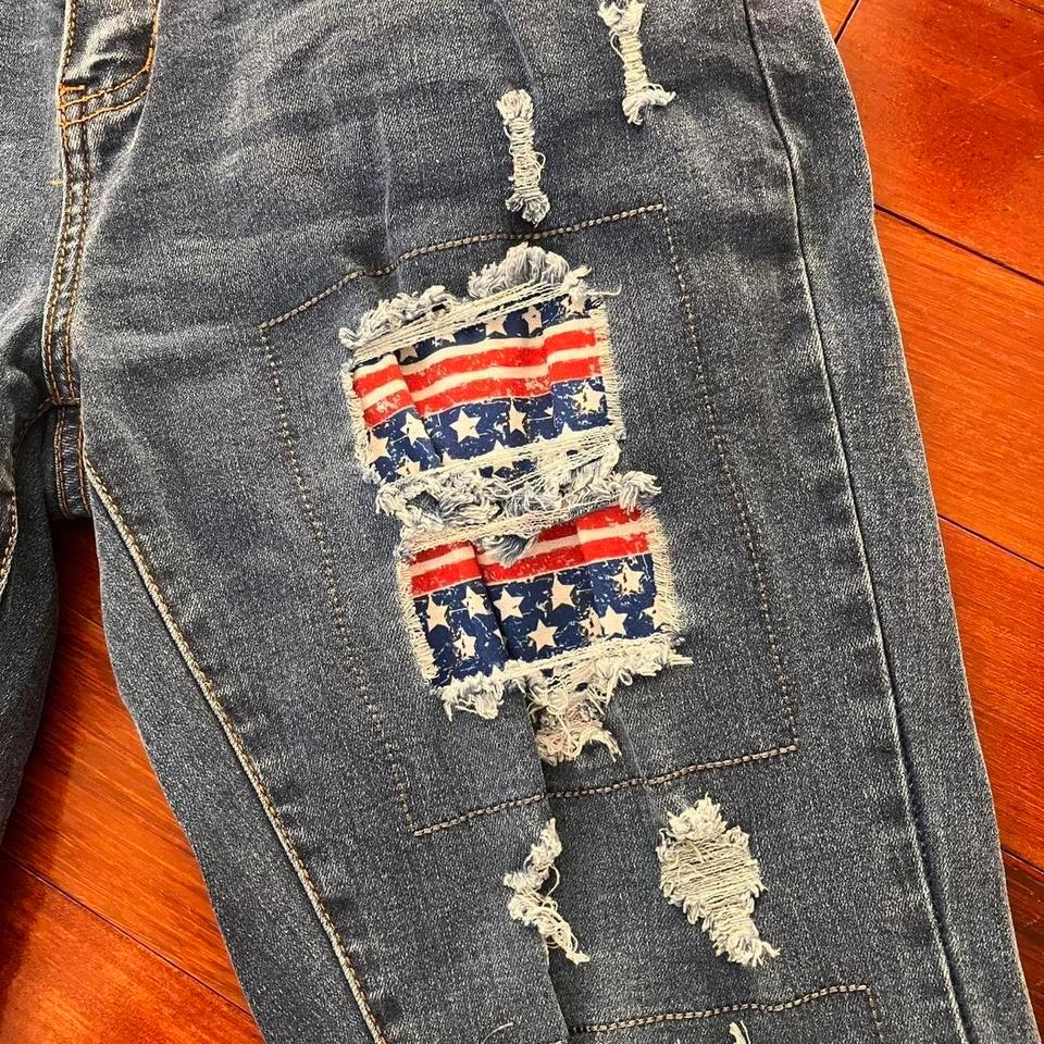 Vintage Y2k Distressed American Flag 0d69 2