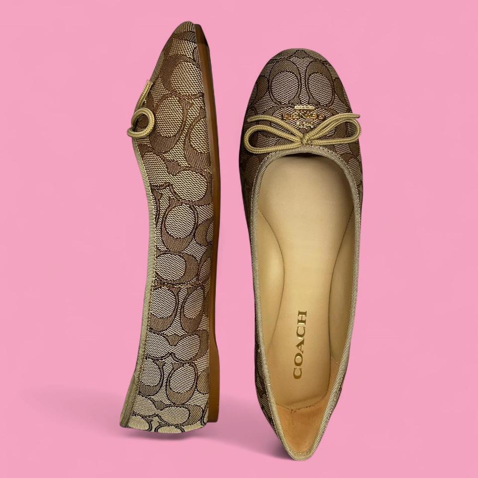 Coach Brown Ballet Flats With 9744