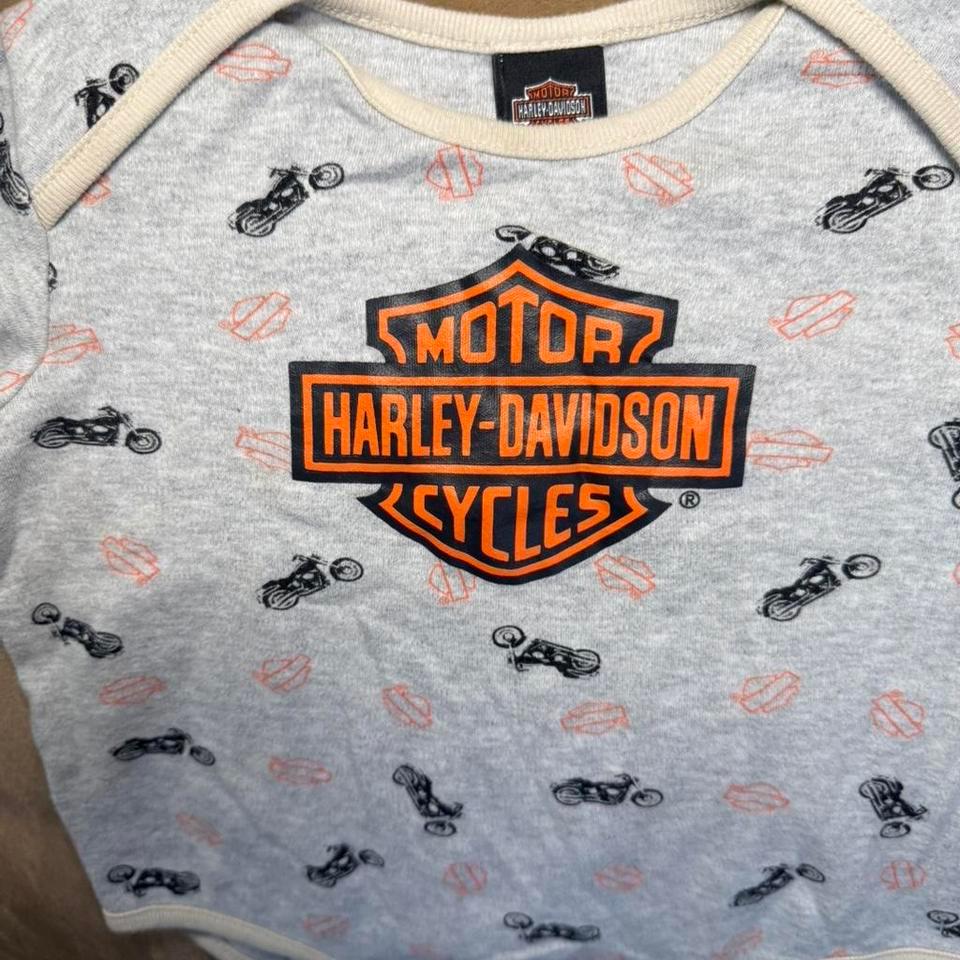Harley Davidson Baby Onesie Biker D383 2