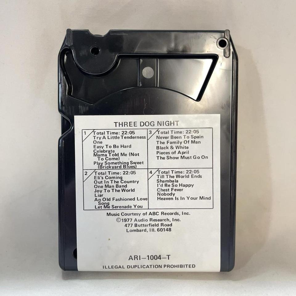 Three Dog Night 8 Track Cassettes 42ee 8