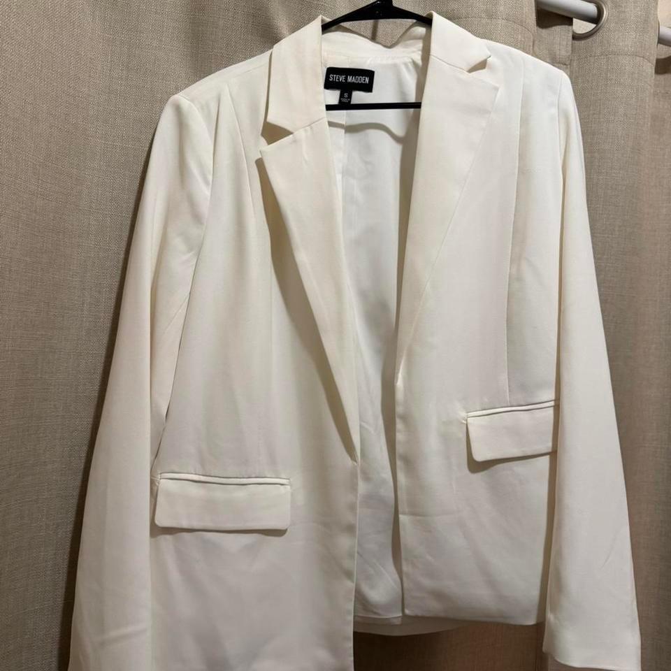 Steve Madden White Blazer Size F120