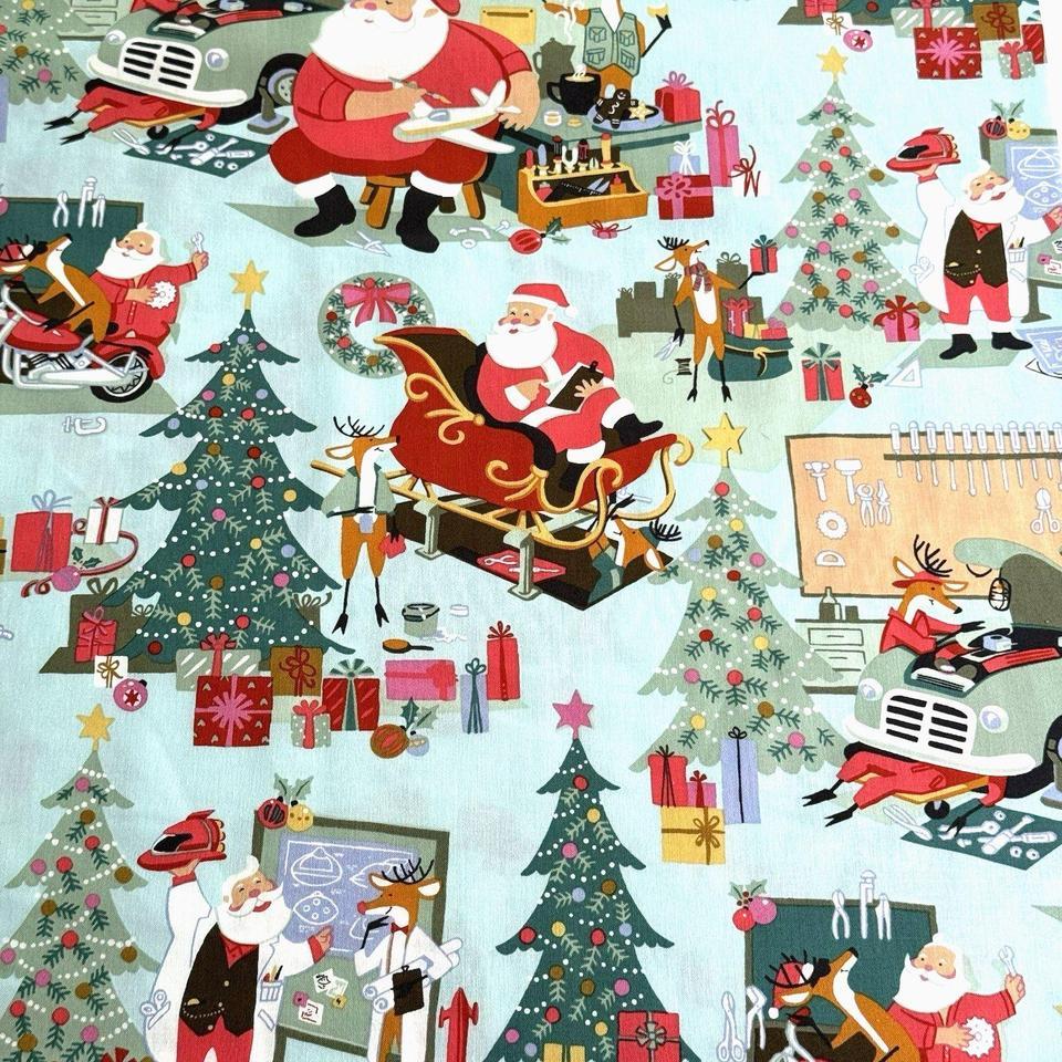 Xmas Alexander Henry Santas Garage B2e6