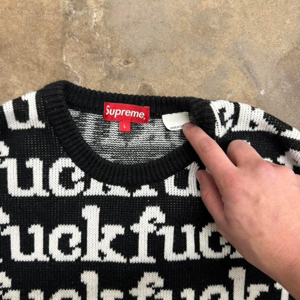 Supreme Fck Sweater Size Large 29dc 2