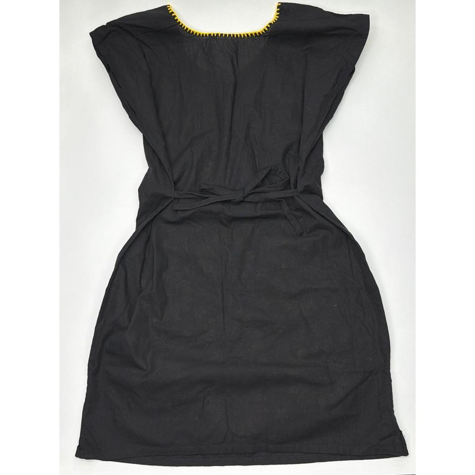 Mexican Embroidered Sunflower Mini Dress Cf23 8