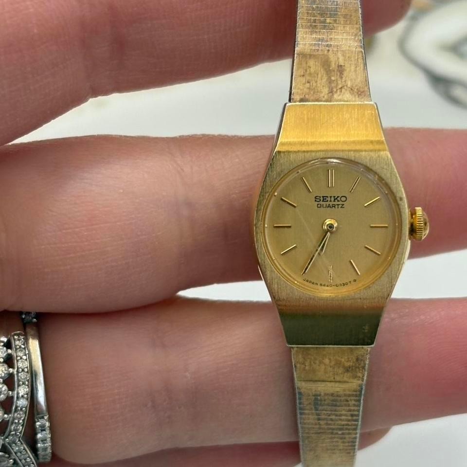 Vintage Seiko Gold Watch With 67e8 3