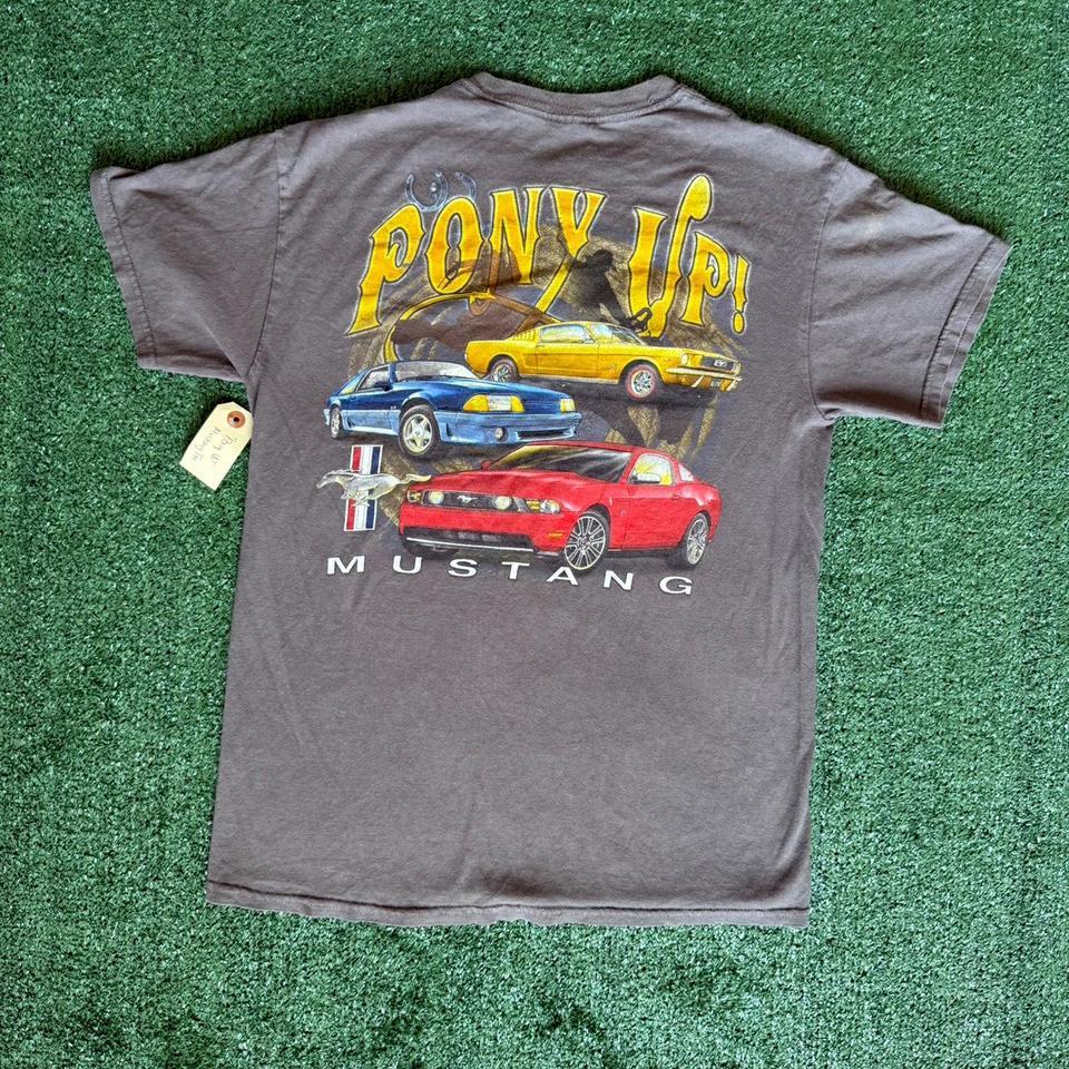 Grey Vintage Ford Mustang
