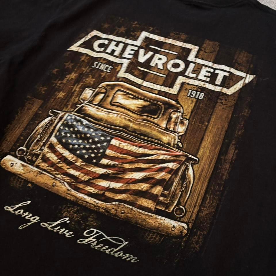 Black Chevrolet Graphic Tee With 9a76
