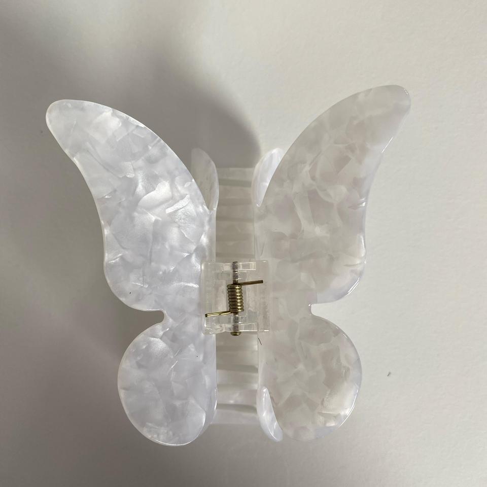 White Butterfly Claw Clip From 2
