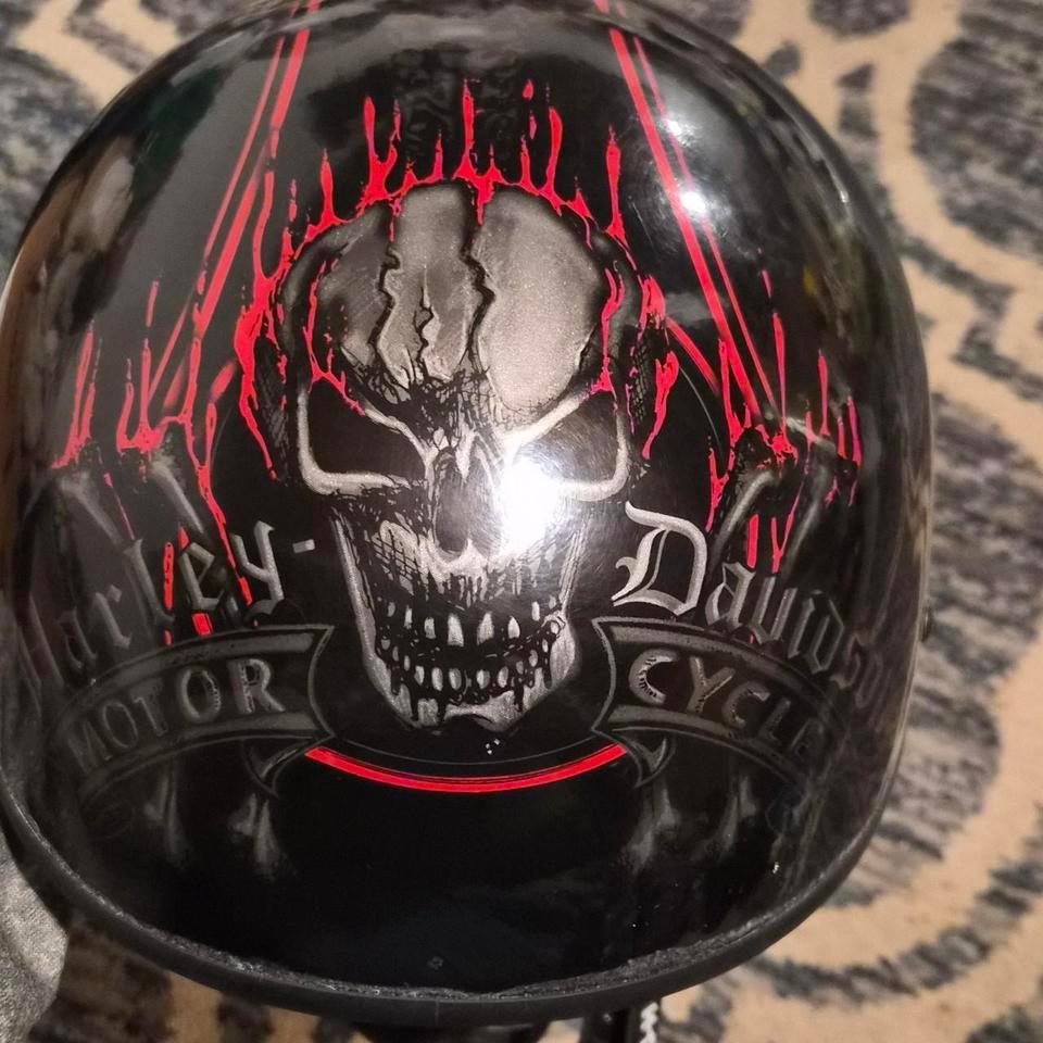 Harley Davidson Skull Helmet Motorcyclehelmet Af73