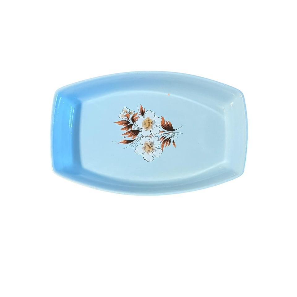 Vintage Pozzani Blue Rectangular Casserole