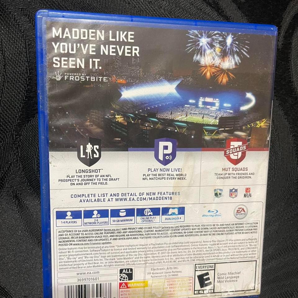 Madden 18 Gaming Ps4 Football 7332 2