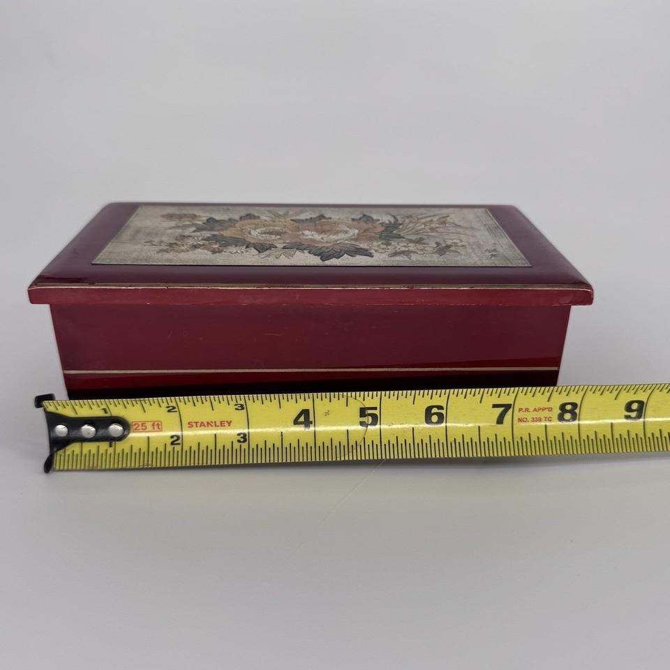Vintage Toyo Japan Red Lacquer 13d0 8