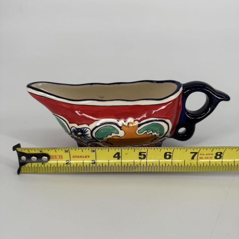 Talavera Mexican Pottery Gravy Boat 2df0 6