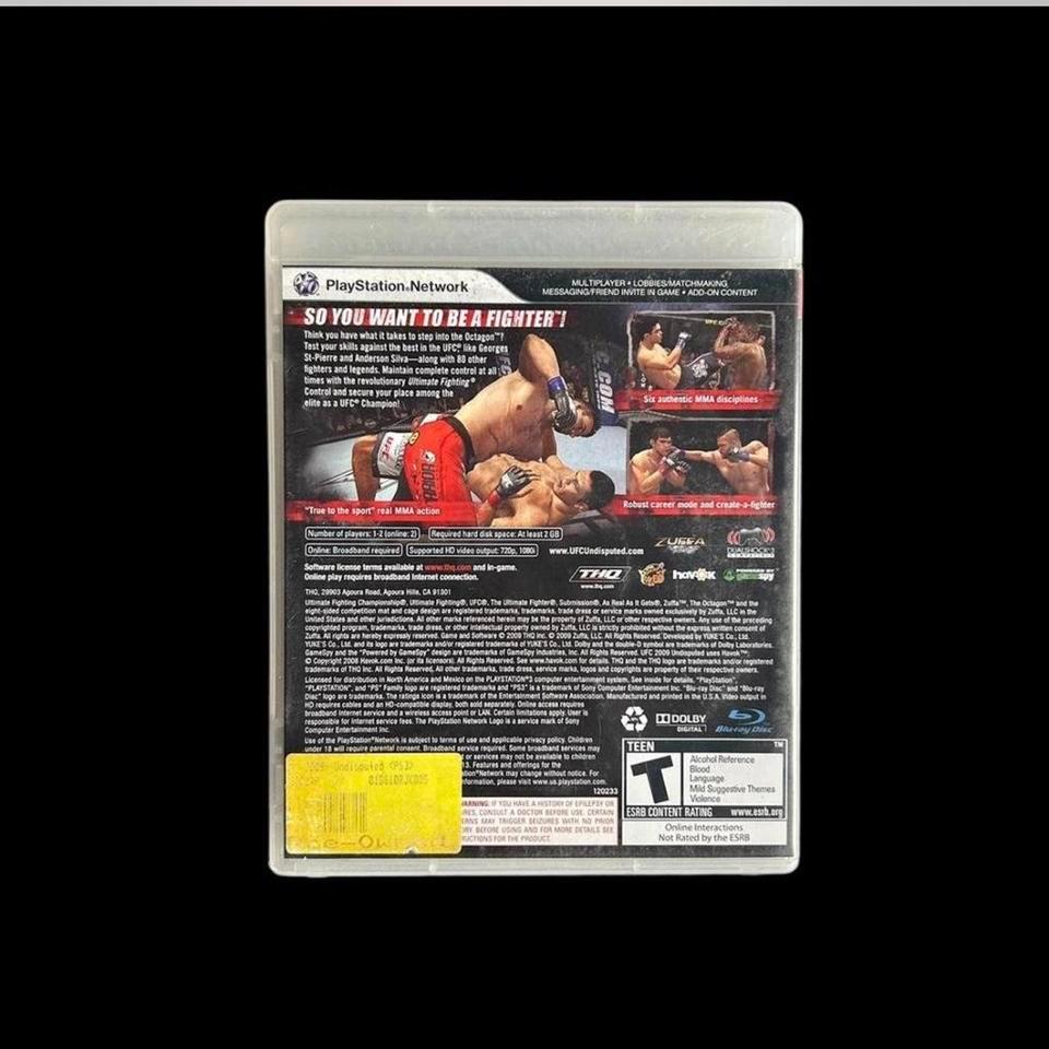 Ufc Undisputed 2009 Sony Playstation 2