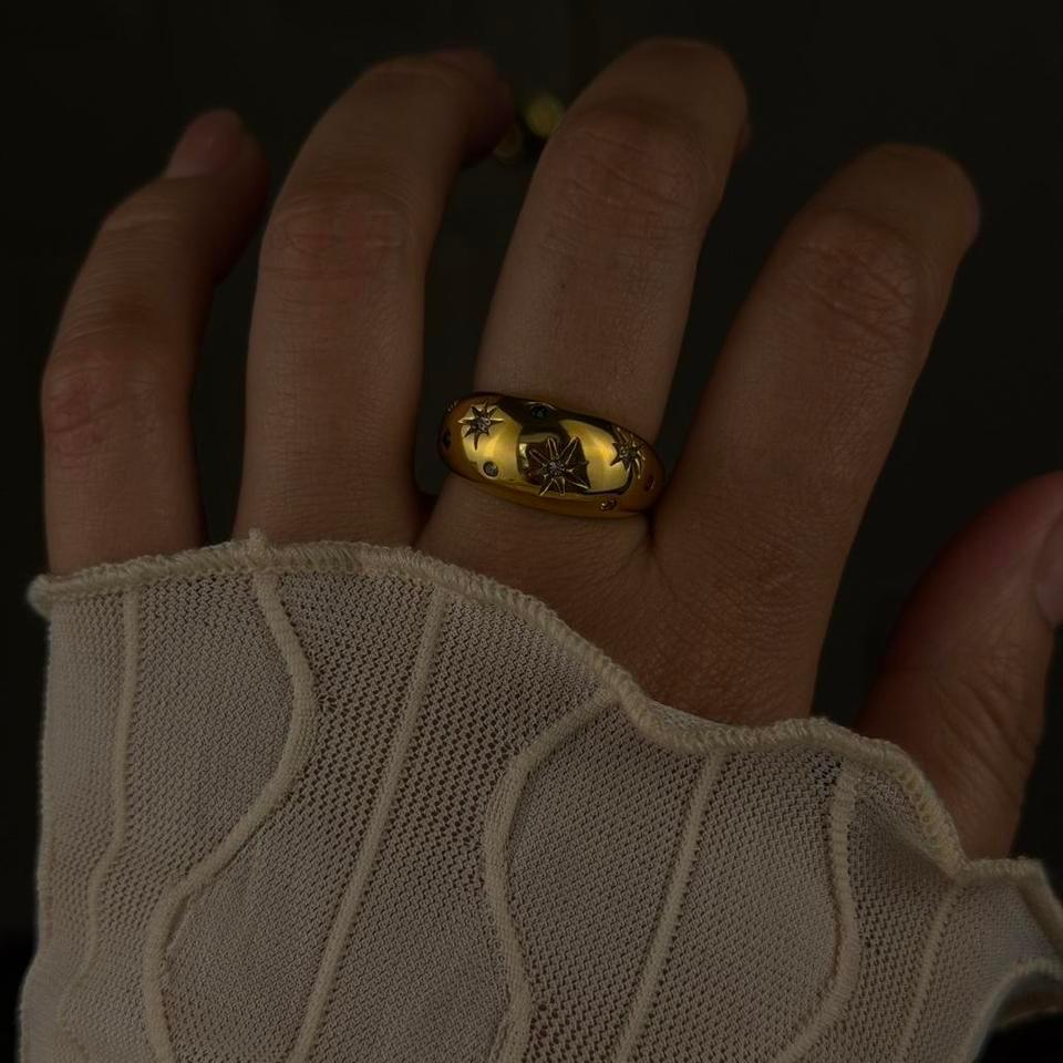 Yellow Gold Ring With Red 1a83 3
