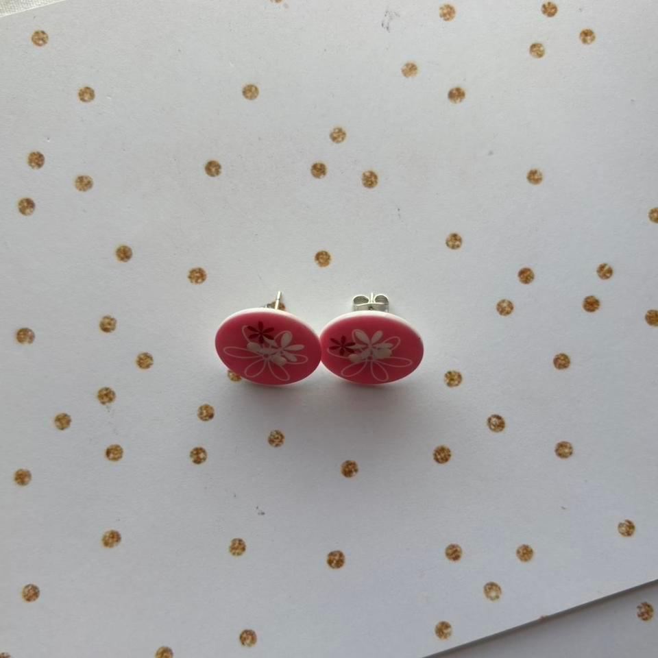 Handmade Y2k Pink Floral Button B6d7 3