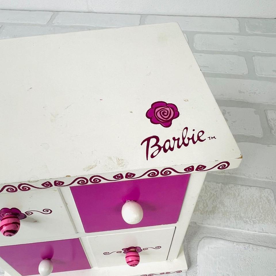 Vintage 2000 Barbie Wooden Jewelry E0dc 4