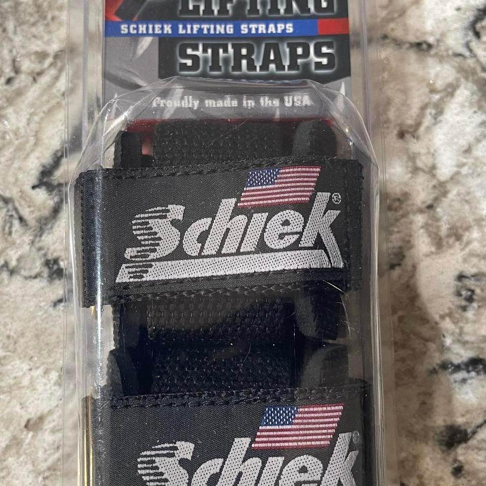 Schiek Black Lifting Straps Brand A617