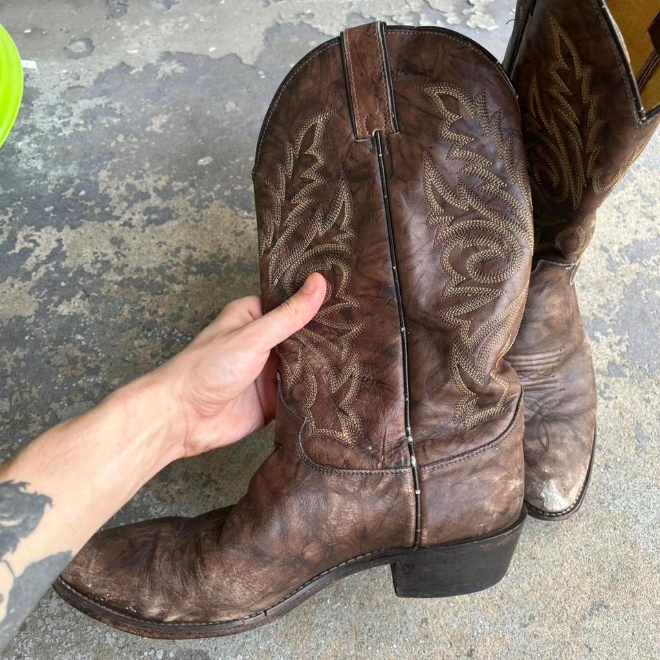 Justin Mens Marbled Deerlite Western 0e06 3