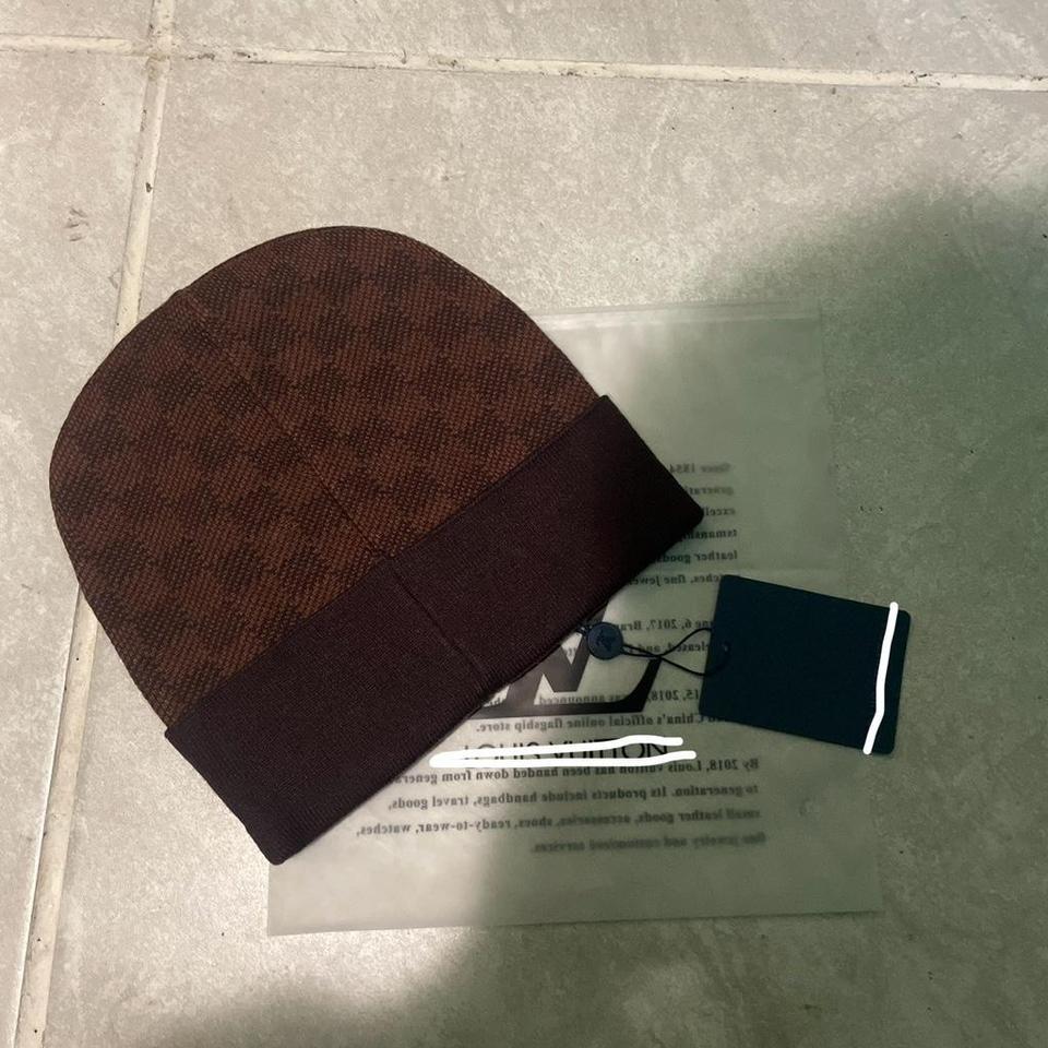 Lv Brown Black Beanie 72cf 2