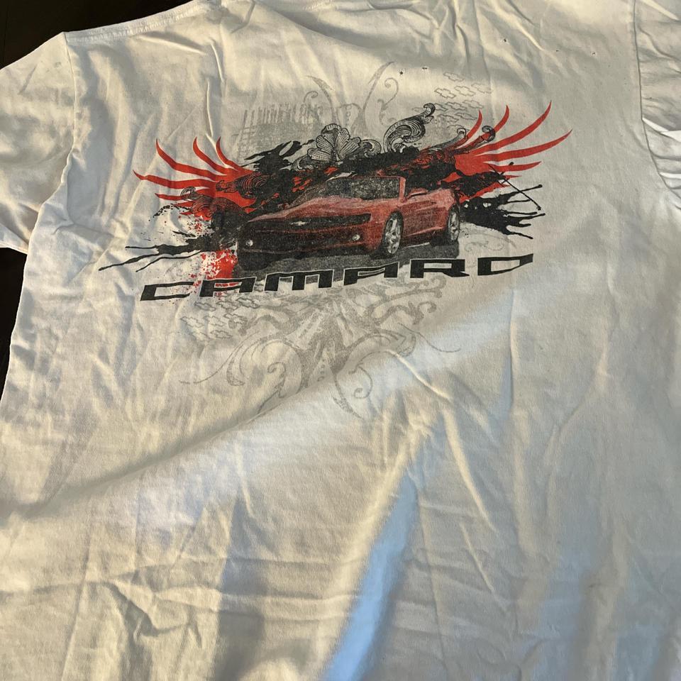 White Large Chevy Camaro Shirt 2