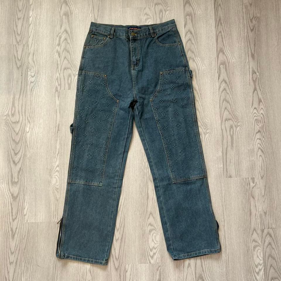 Blue Lv Jeans Size 32w Db5b