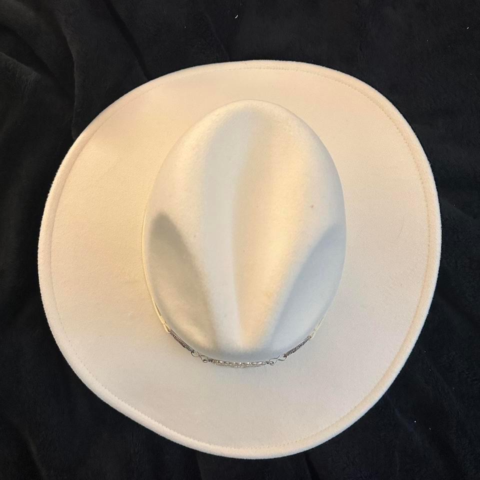 White Cowboy Hat With Silver 3e67 2