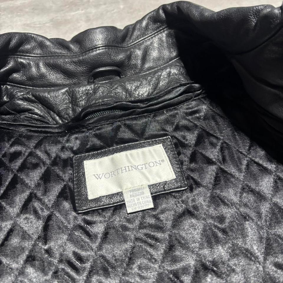 Y2k Worthington Leather Coat Jacket 3