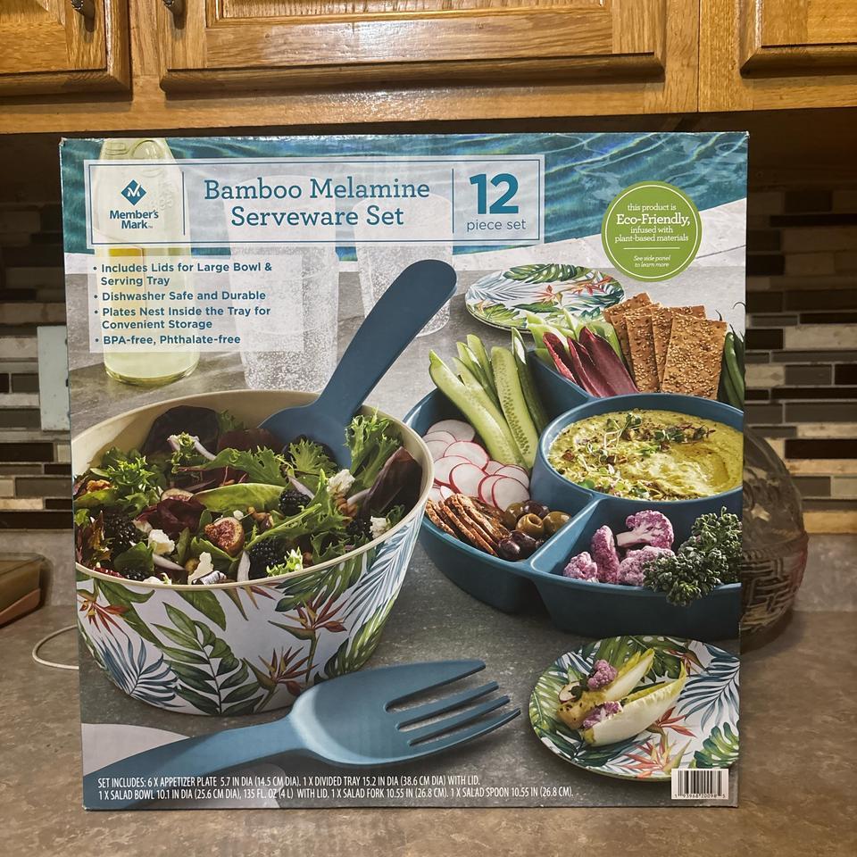 Bamboo Melamine 12 Piece Set
