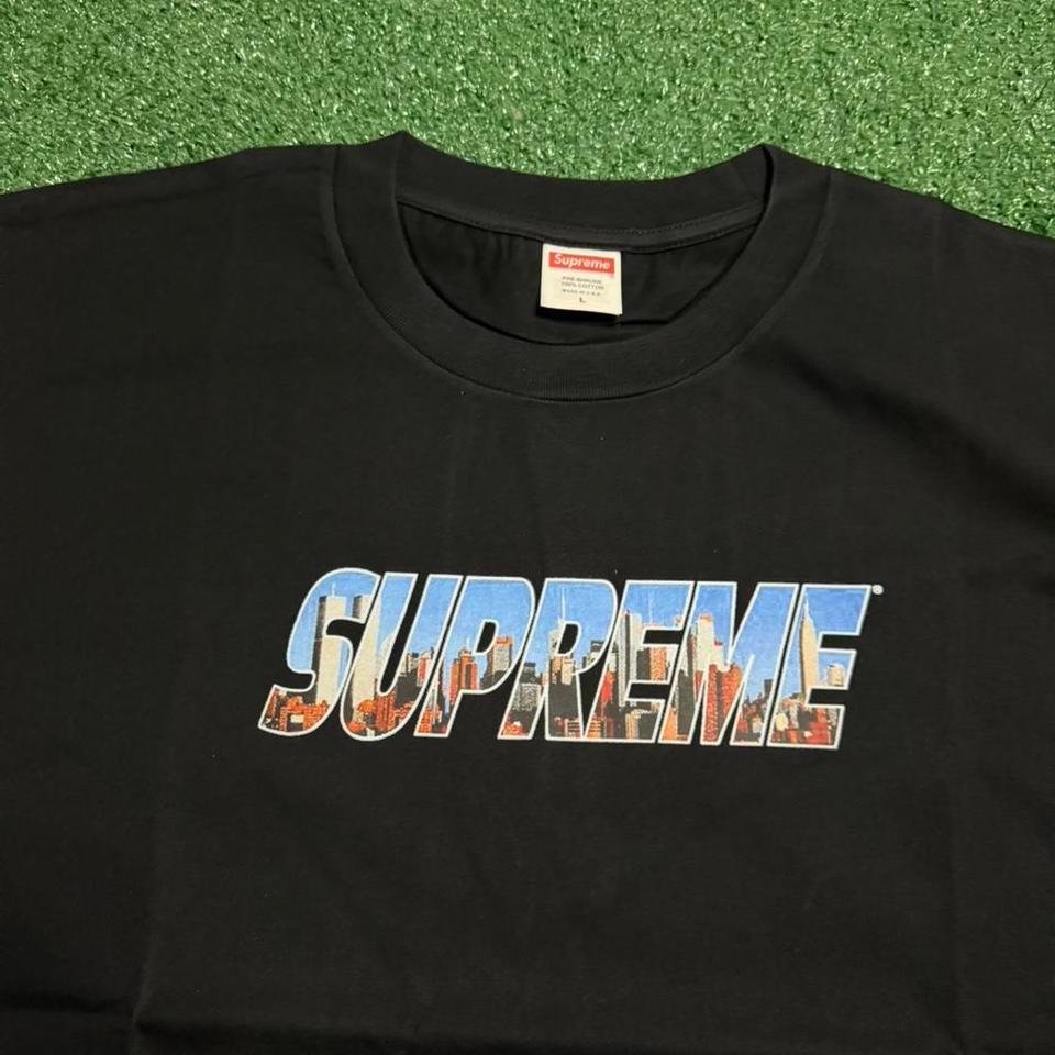 Supreme Skyline Logo Tee Black Bc16 2