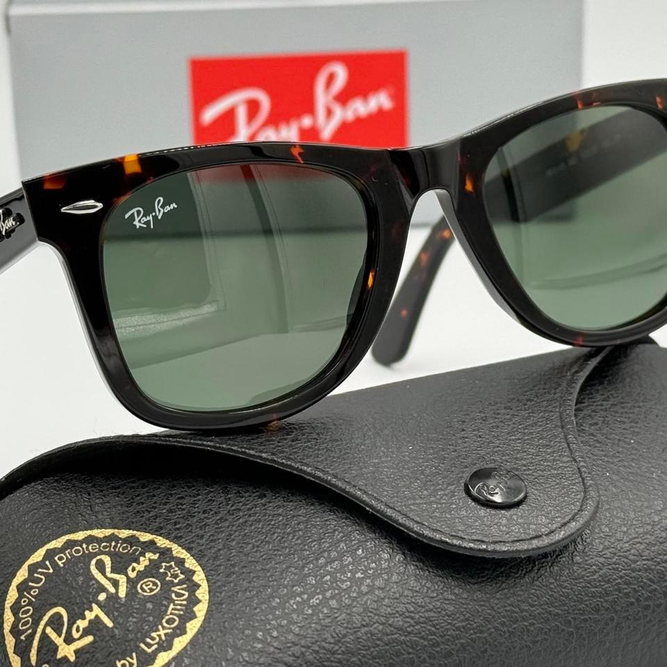 Ray Ban Sunglasses Unisex Tortoise Green Fe2a