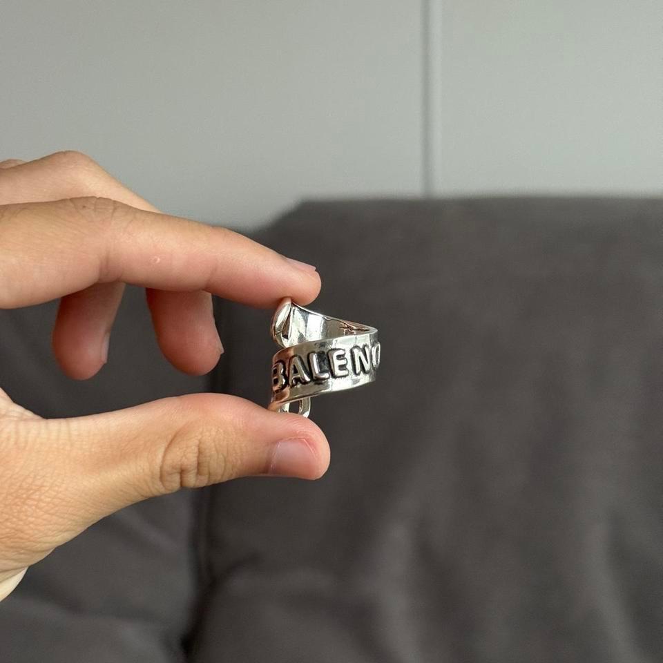 Balancei Wrap Text Ring Silver 1 2 5346 4