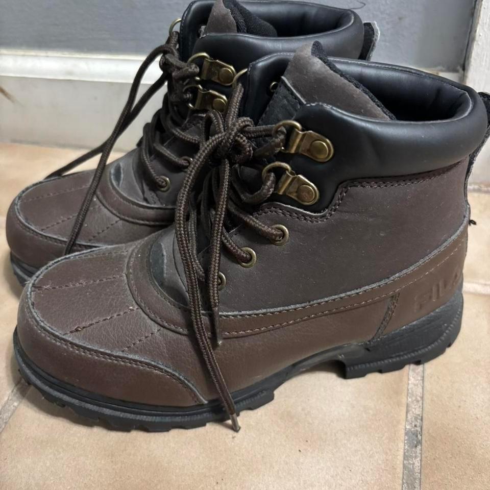 Boys Fila Brown Hiking Boots 4795 5