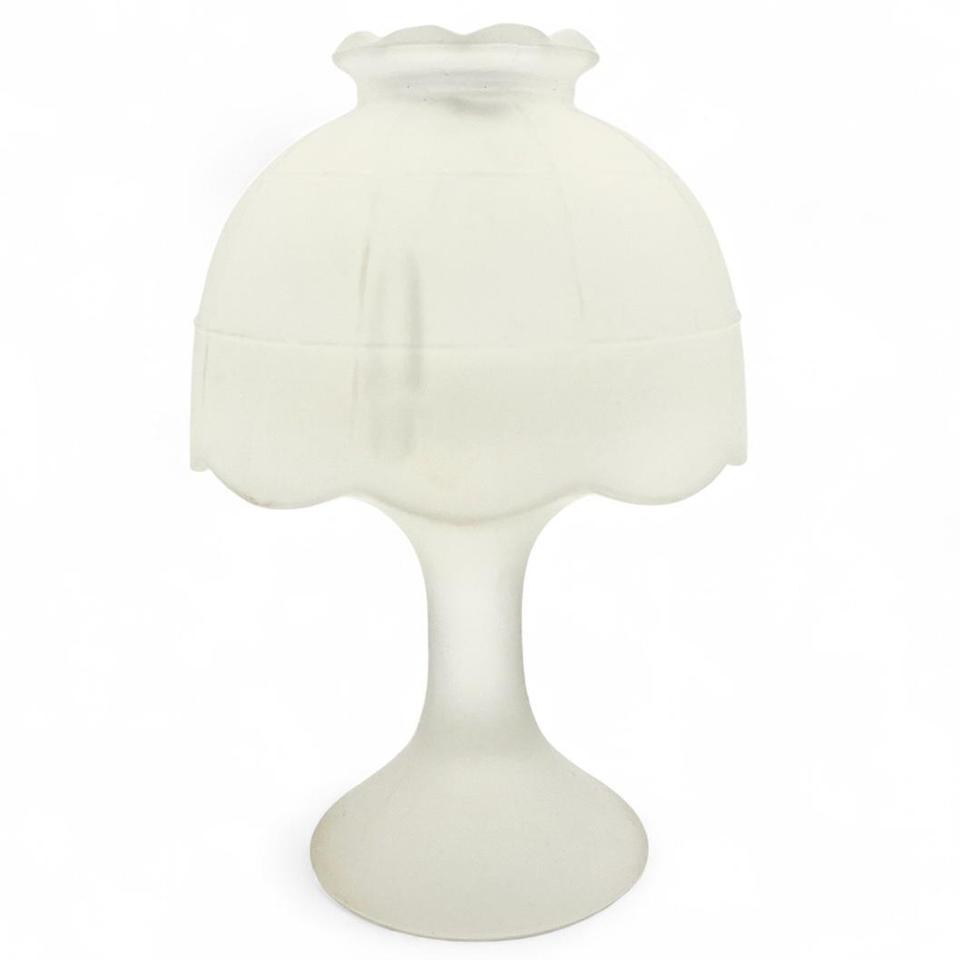 Vintage 1970s Frosted White Fairy 3dec 2
