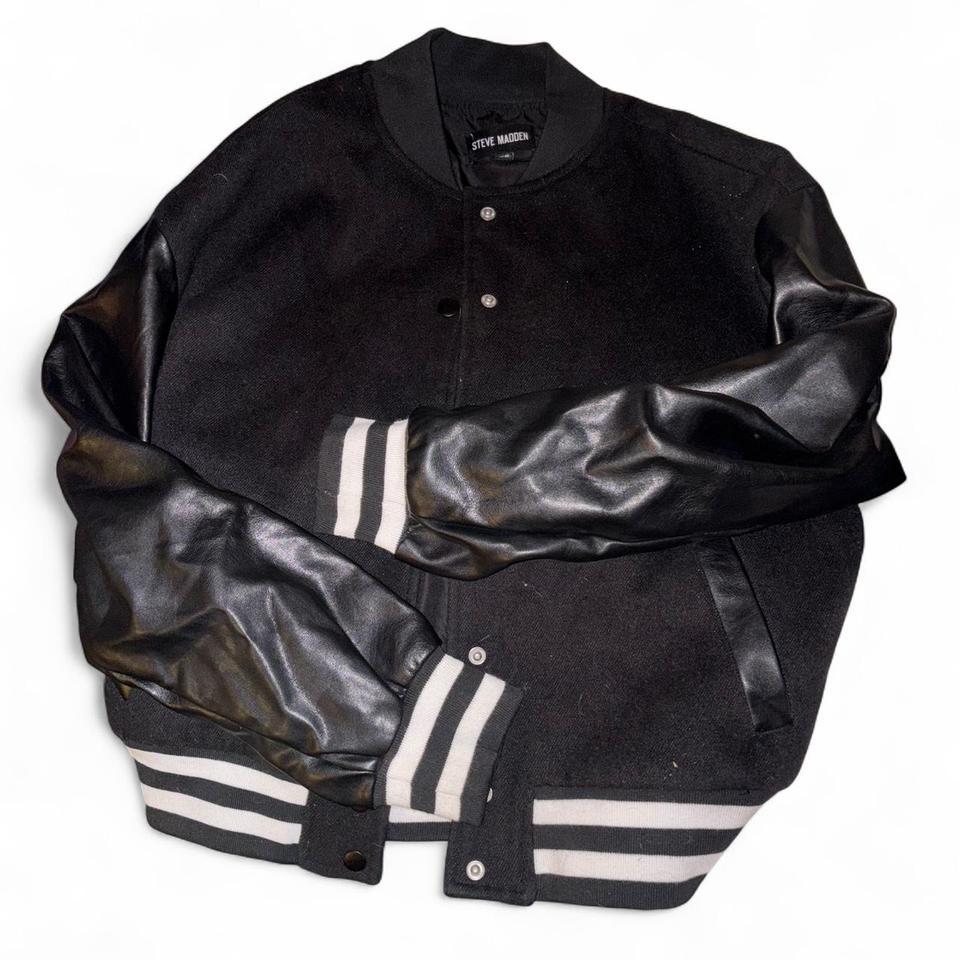 Steve Madden Oversized Black Leather