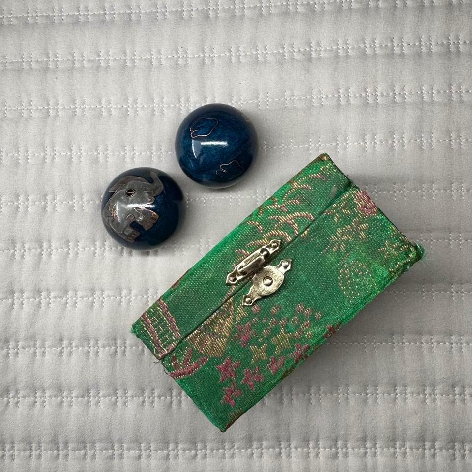 Chinese Cloisonne Iridescent Meditation Dexterity Bb59 5
