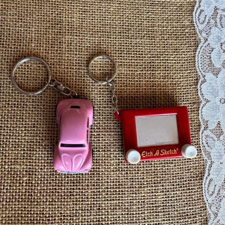 Vintage Pink Volkswagen Beetle Car 3