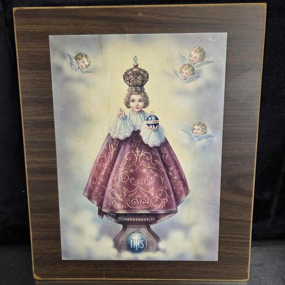 Vintageart Devotional Wooden Plaque Features 877c