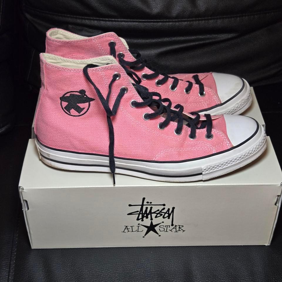 Pink And White Stussy High