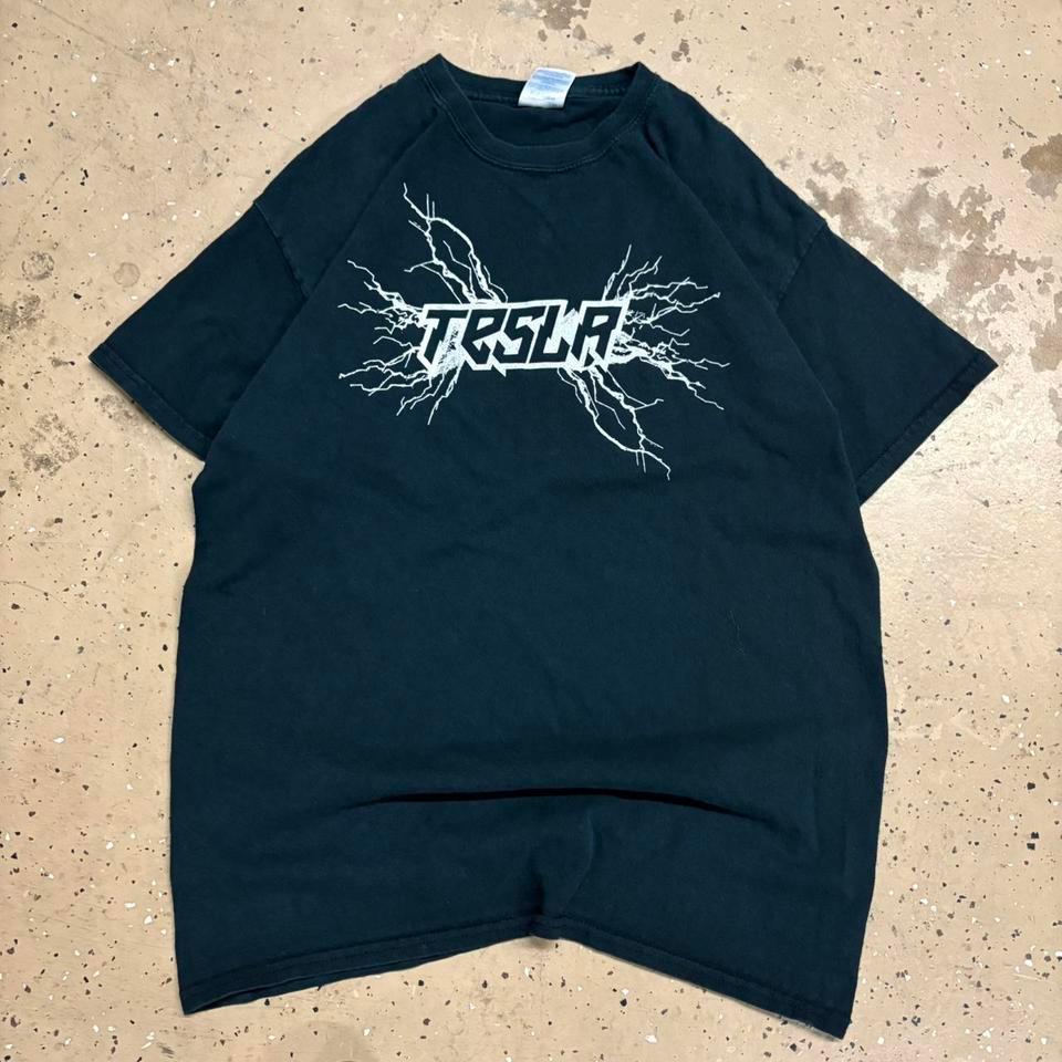Tesla Lightning Bolt Band Tee 8779