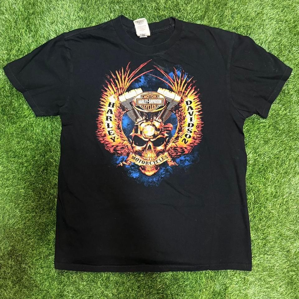Harley Davidson Motorcycles Skulls T Shirt