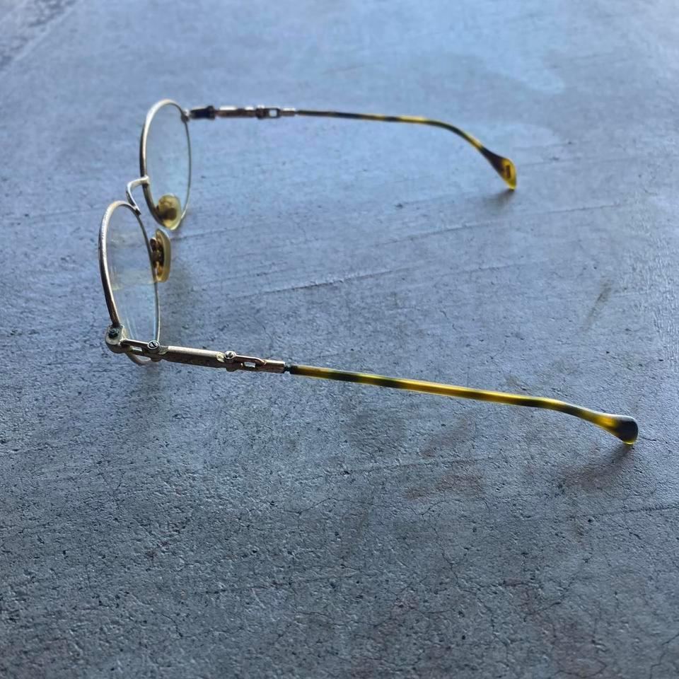 Vintage Gucci Eyeglasses Gold Tortoise 7