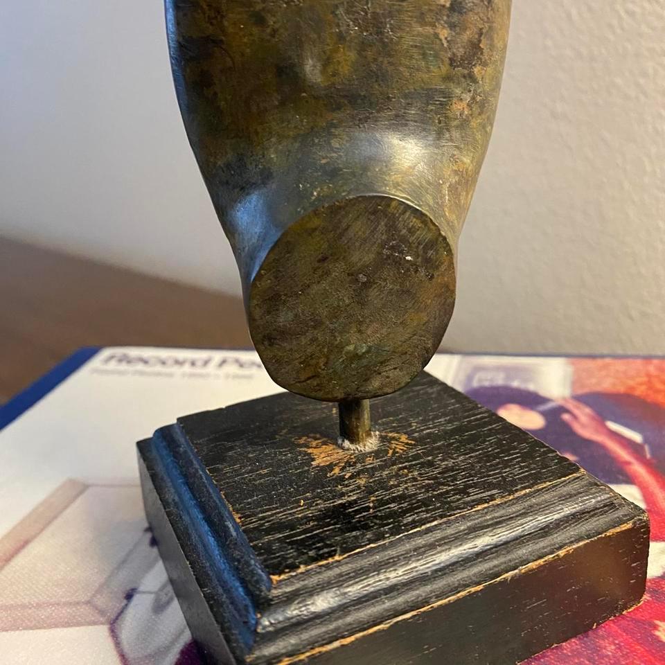 Vintage Brass Bronze Sculpture Root 69d7 6