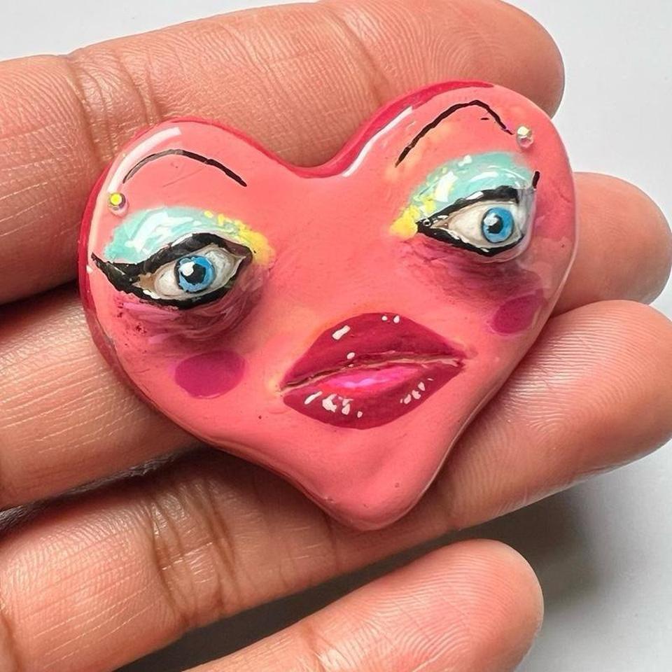 Hand Sculpted Heart Shaped Clay